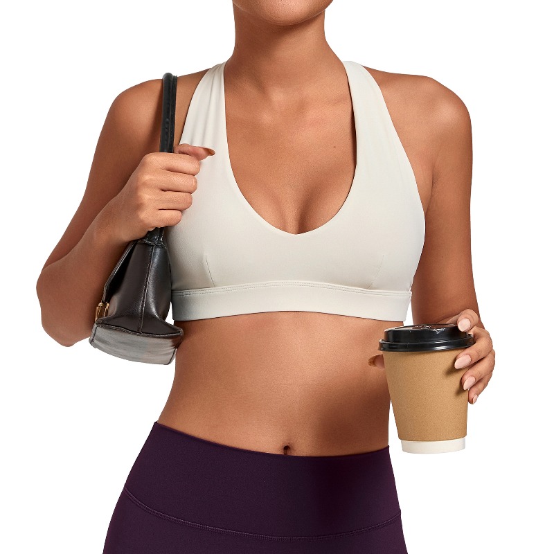 Rugged Sport Strap - samless women's gym workout sports bras