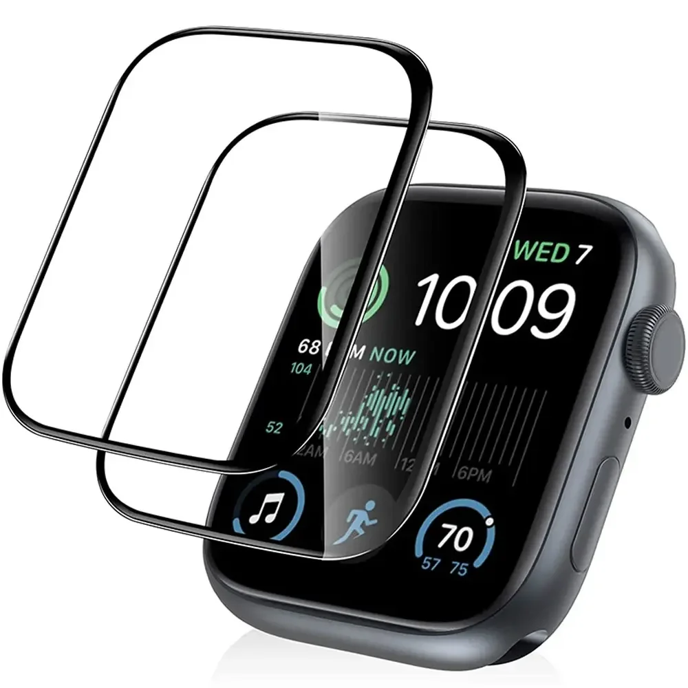 Watch Case Bumper - Full Curved Screen Protector For Apple