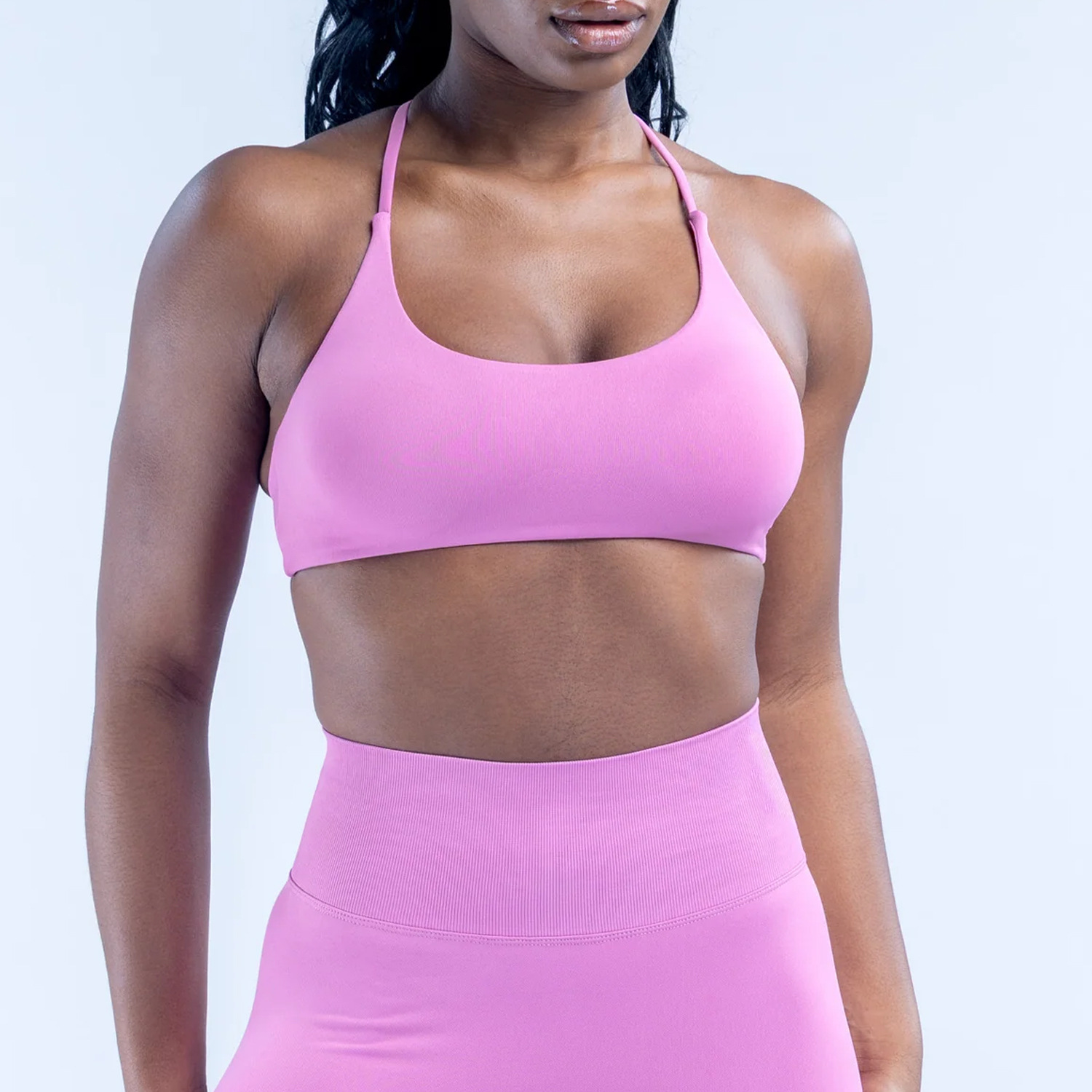 Rugged Sport Strap - LOGO Seamless Sports Bra Cross Gathering