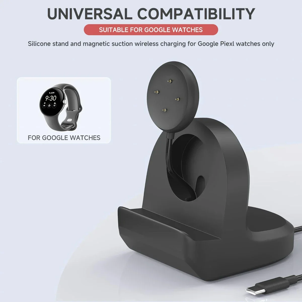 Soft Silicone Charger Cradle D - Wireless Charger Watch review and price