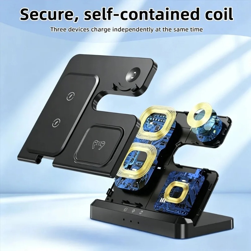 3 in 1 Fast Wireless Charger F - Wireless Charger Watch review and price