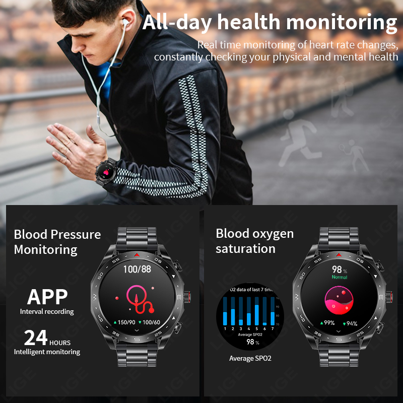 LIGE Smartwatch With Earbuds B - Smartwatch Headset review and price