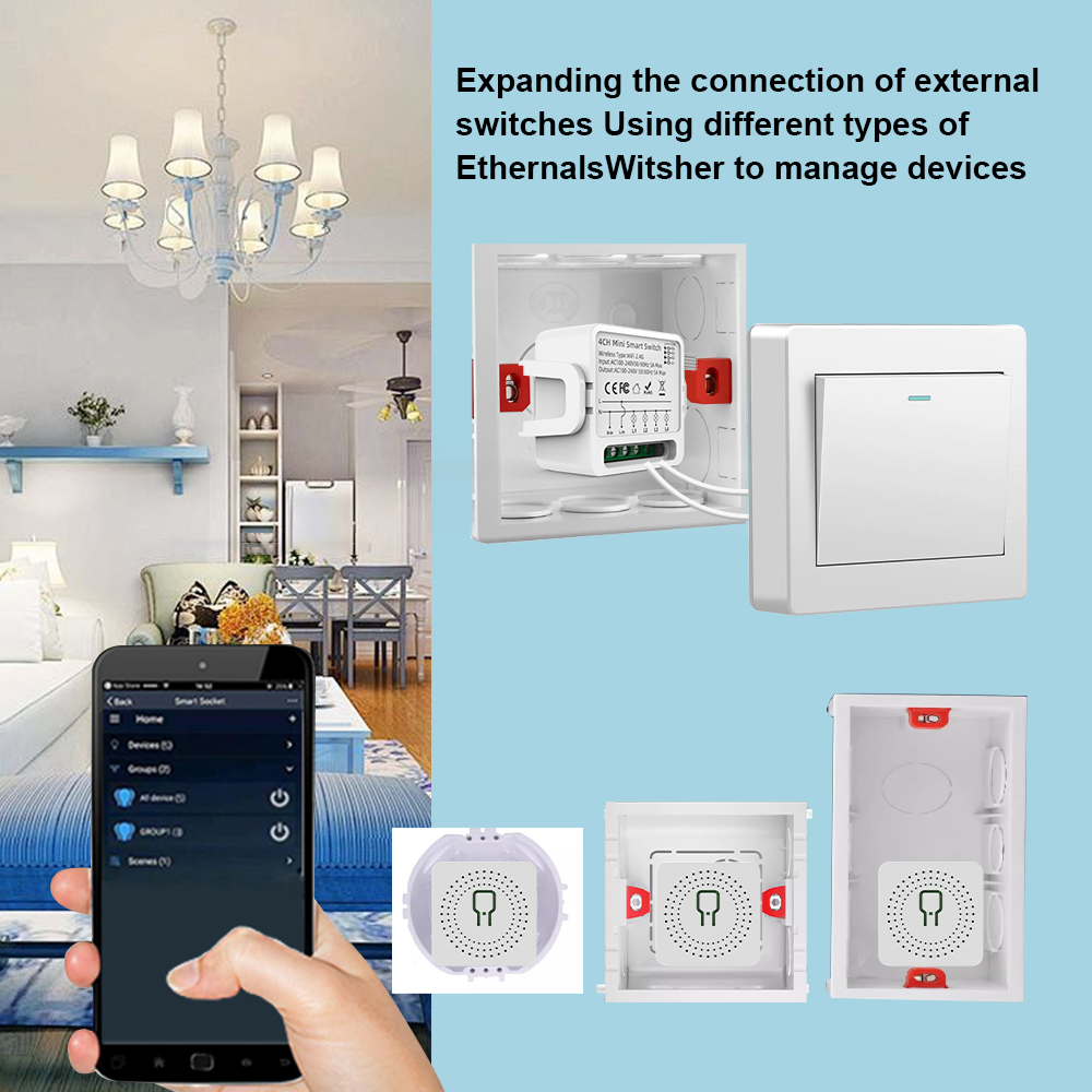 Tuya WiFi Smart Switch 1/2/3/4 - Smart Accessories review and price