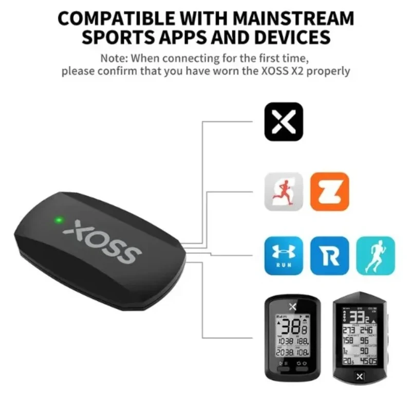 XOSS X2 Chest Strap Heart Sens - Rugged Sport Strap review and price