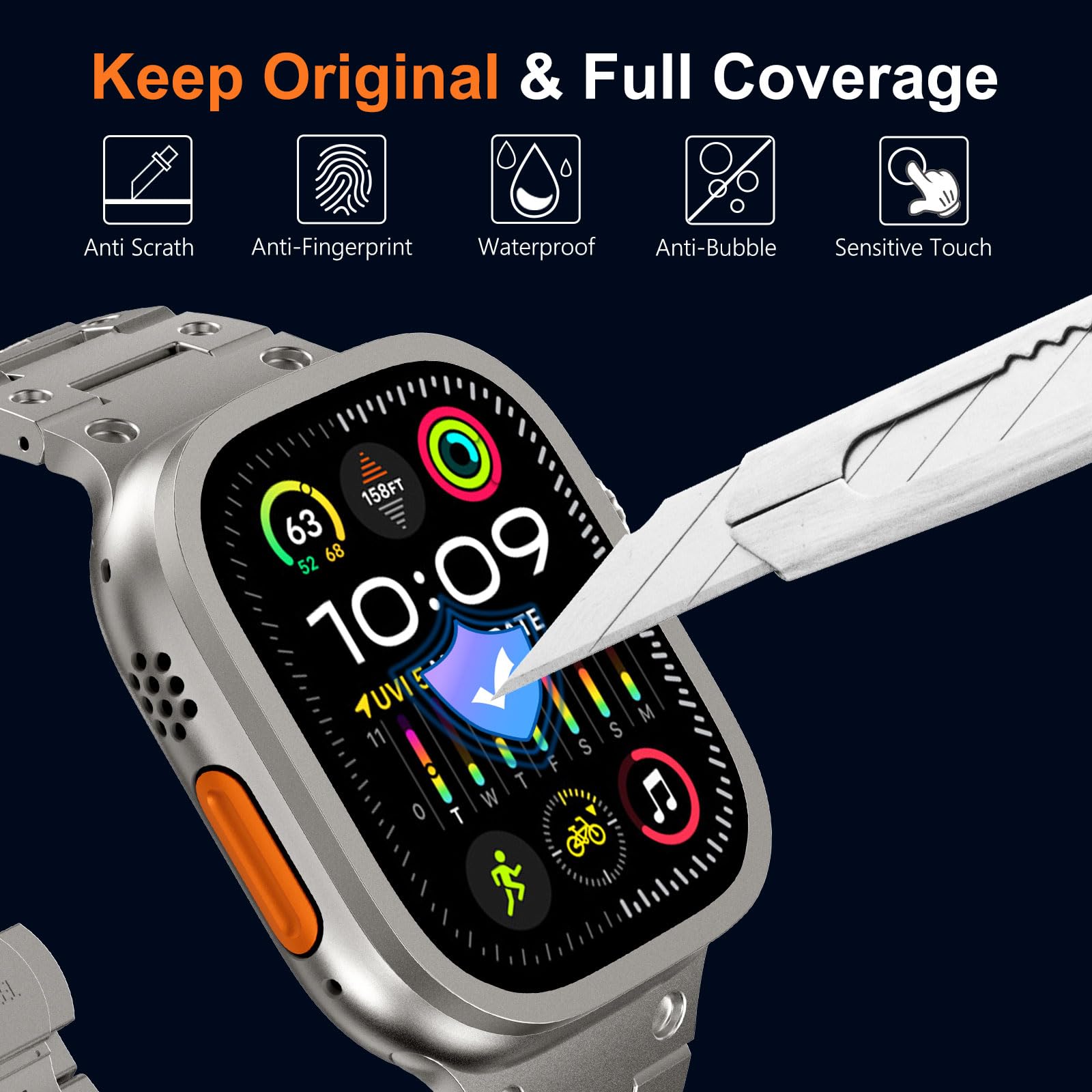 Tempered Glass for Apple Watch - Smart Watch Accessories review and price