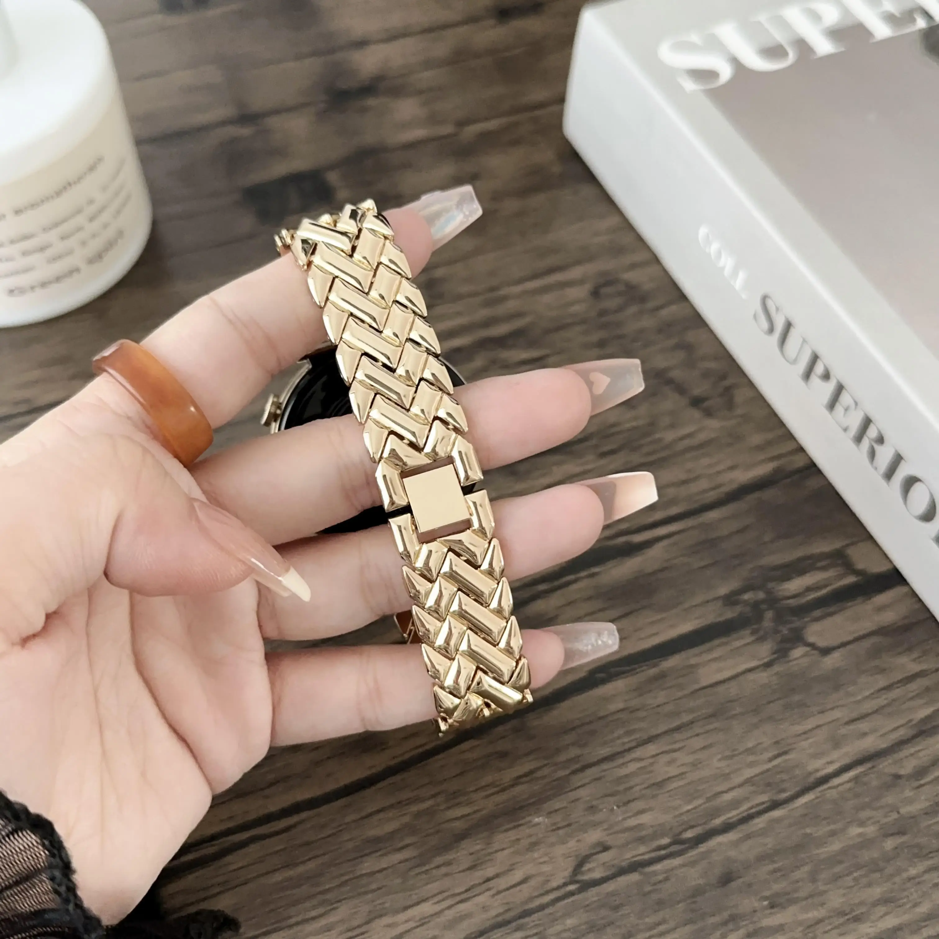 1pc 18mm V-shaped Stainless St - Fossil Smartwatch Accessories review and price
