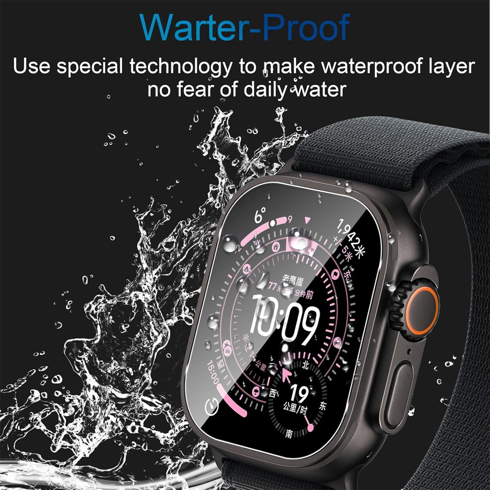 Tempered Glass For Apple Watch - Watch Case Bumper review and price