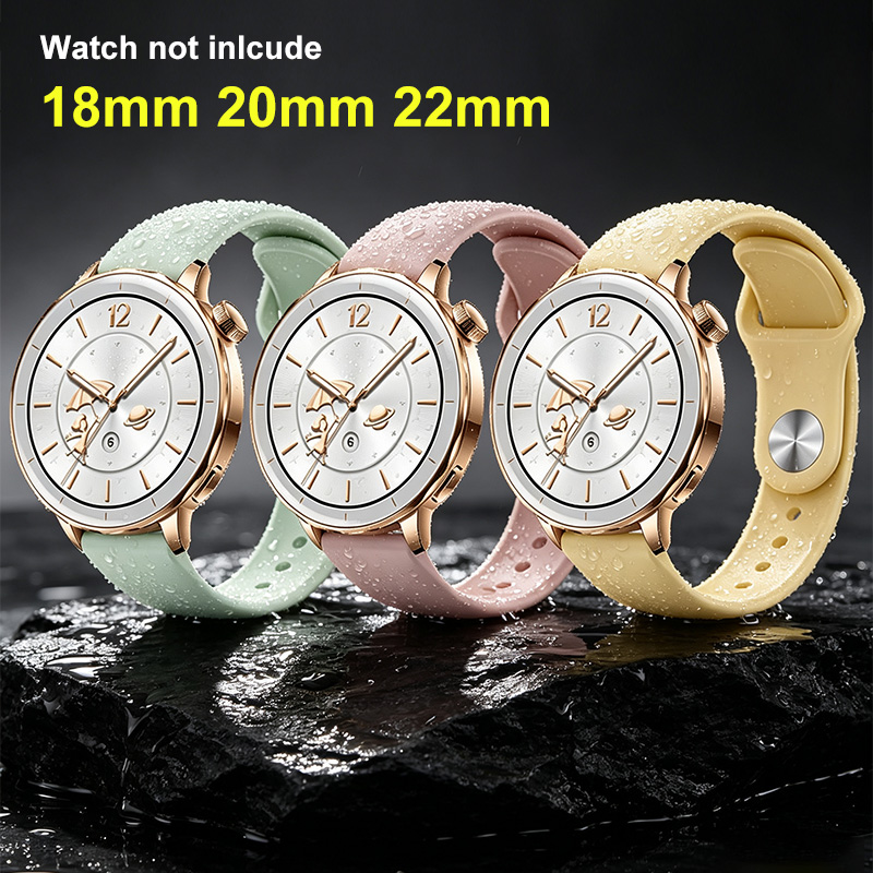 18mm 20 22mm Women Silicone Br - Fossil Smartwatch Accessories review and price