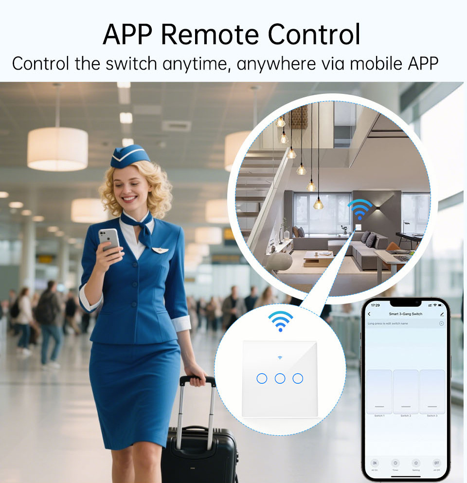 WiFi RF 433mhz Touch Wall Ligh - Smart Accessories review and price