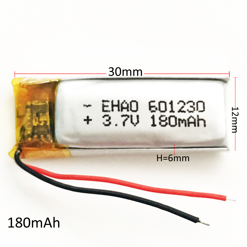 601230 3.7V 180mAh Rechargeabl - Smartwatch Headset review and price