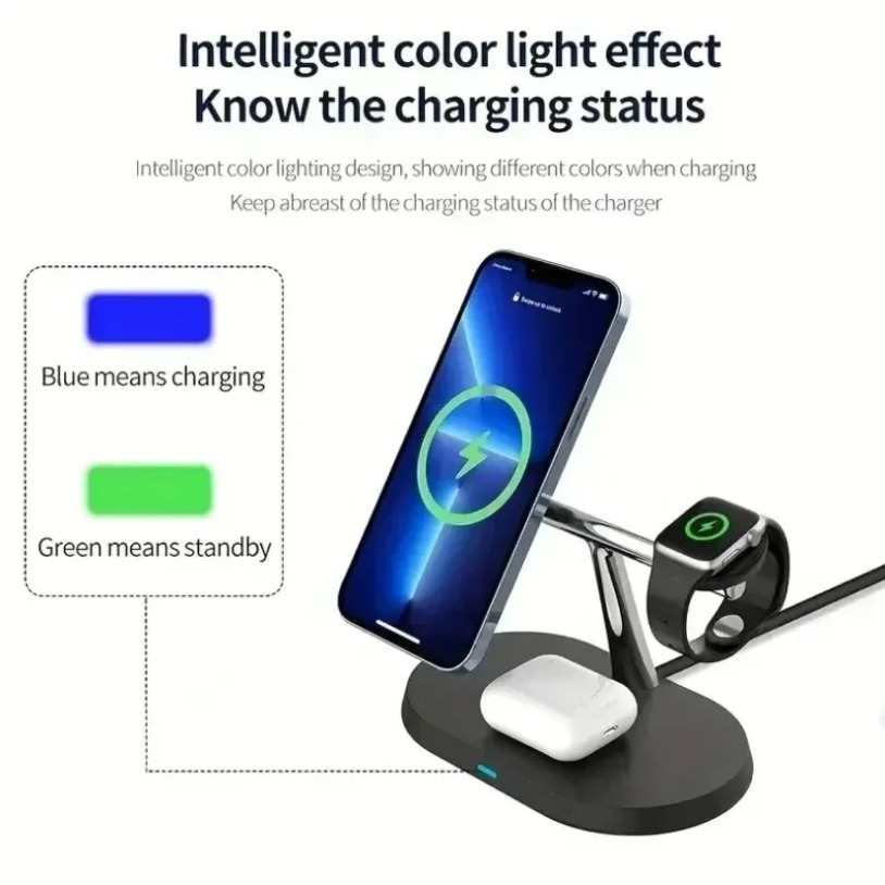 3 In 1 Opansten Magnetic Wirel - Wireless Charger Watch review and price