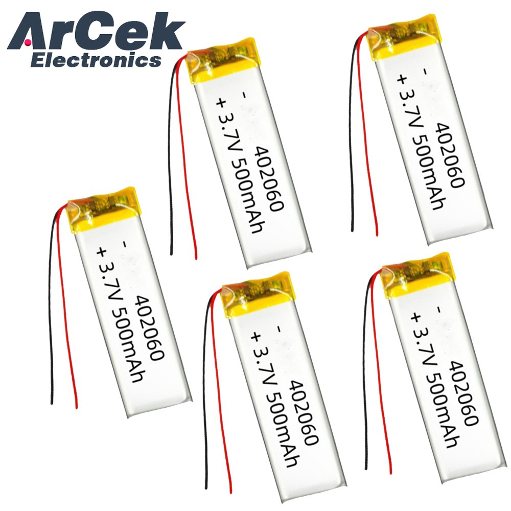 5PCS 3.7V 500mAh 402060 Lipo P - Smartwatch Headset review and price