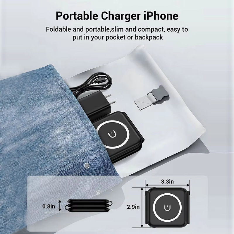 3-in-1 Magnetic Folding Wirele - Wireless Charger Watch review and price