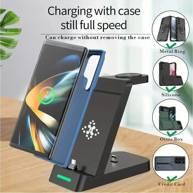 3 In 1 Charging Station for Sa - Wireless Charger Watch review and price