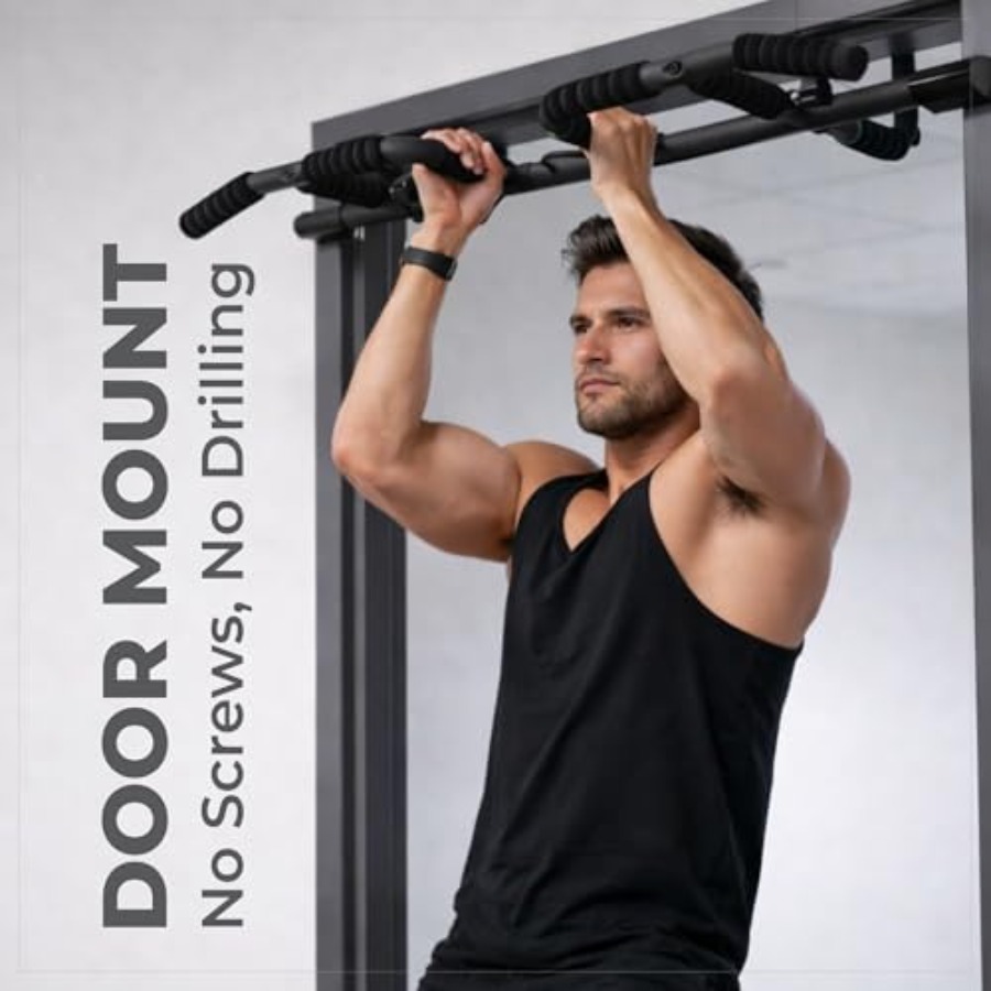 Doorway Pull Up Bar Set with S - Rugged Sport Strap review and price