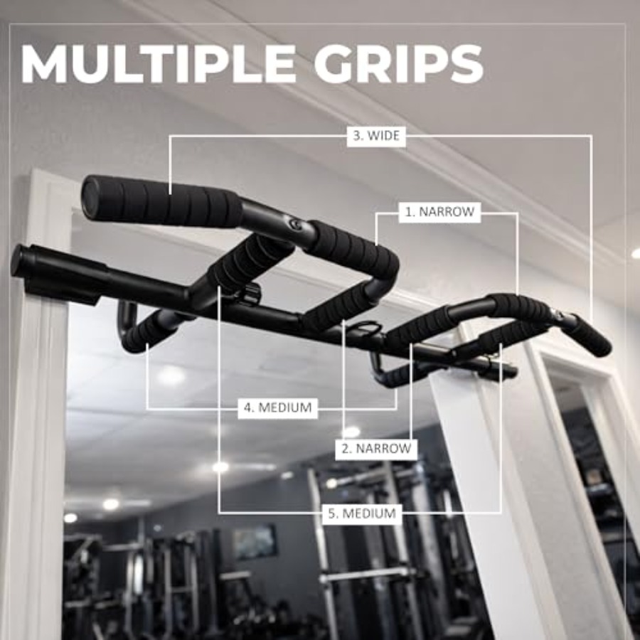 Doorway Pull Up Bar Set with S - Rugged Sport Strap review and price