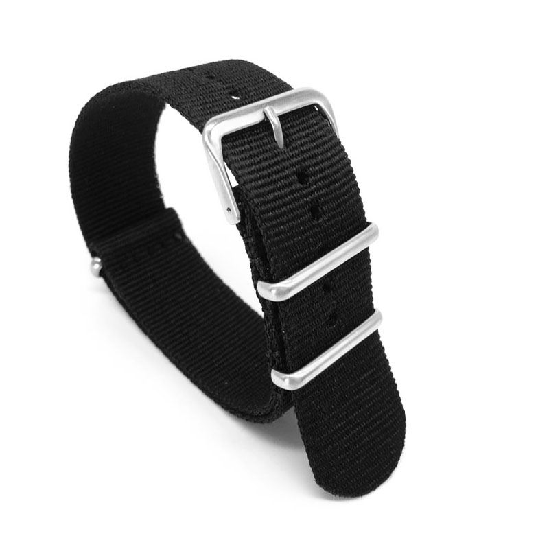 Black Nylon Strap for 16mm 18m - Nylon Nato Strap review and price