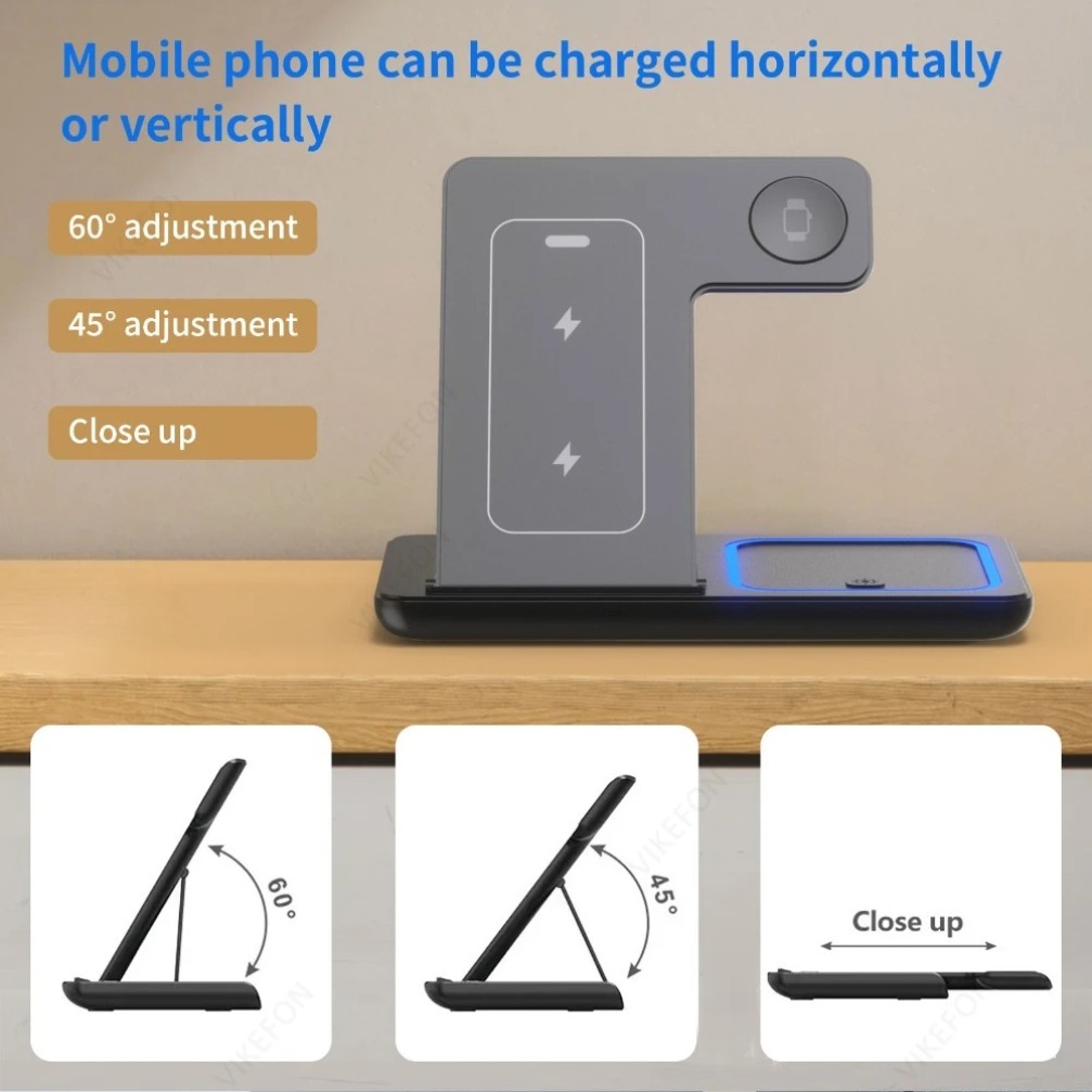 Foldable 3 in 1 Wireless Charg - Wireless Charger Watch review and price