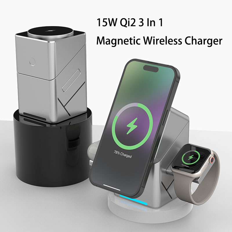 15W Touch Rotating Magnetic Mu - Wireless Charger Watch review and price