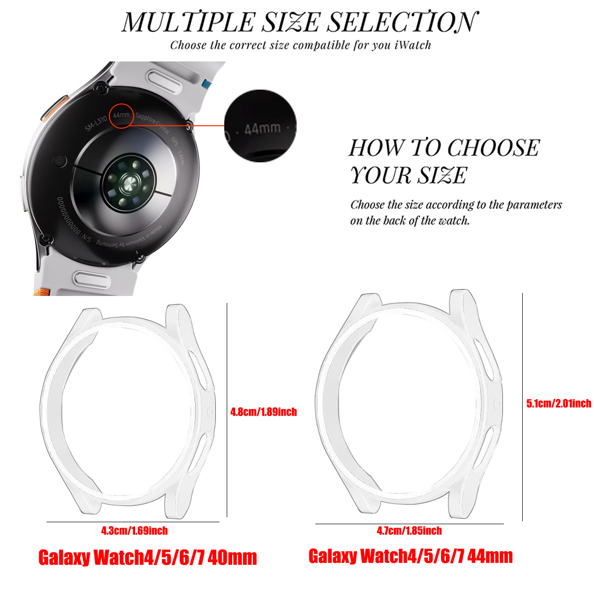 Case for Samsung Galaxy Watch  - Accessories For Galaxy Watch 5 review and price