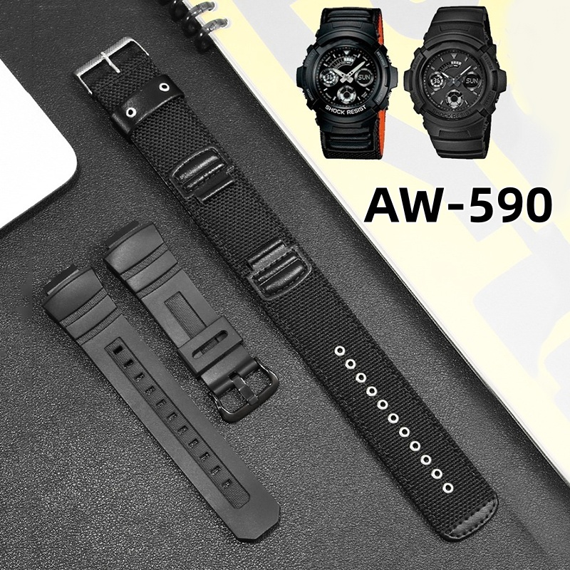 For Casio AW-591 AW-590 AWG-M1 - Nylon Nato Strap review and price